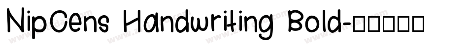 NipCens Handwriting Bold字体转换
